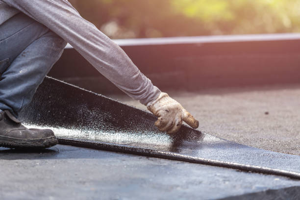 Professional Waterproofing technician working in South Byron, NY